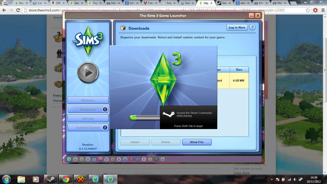 sims 3 steam for mac